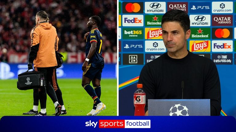 Arsenal boss Mikel Arteta issued a worrying update on Bukayo Saka's quad injury following their 2-2 Champions League draw at Bayern Munich.