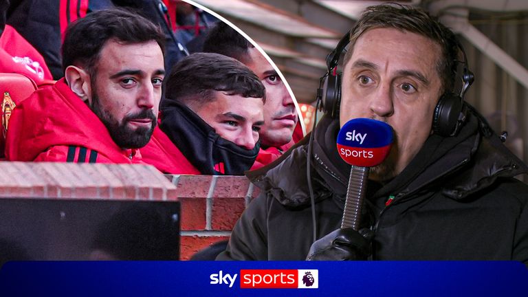 Gary Neville believes Bruno Fernandes 'let himself down this week' with his comments following Manchester United's 4-1 Champions League loss at Como.