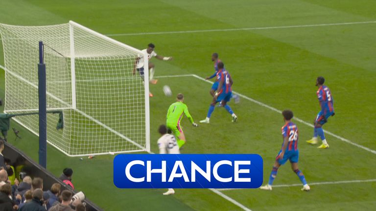 Mohammed Kudus has a late chance for Spurs vs Palace