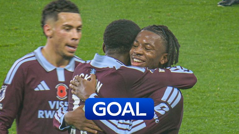 Nicolas Jackson puts Villa in front vs Fulham