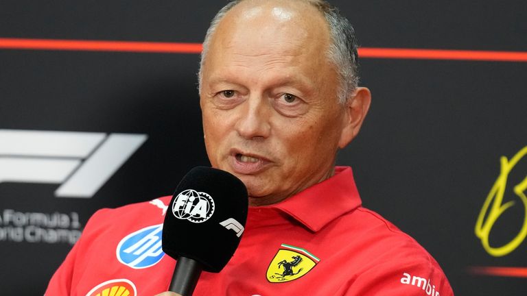 Ferrari team principal Frederic Vasseur