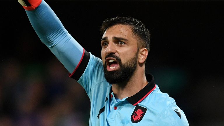 Giorgi Mamardashvili saved a late penalty to deny Northern Ireland victory at Windsor Park