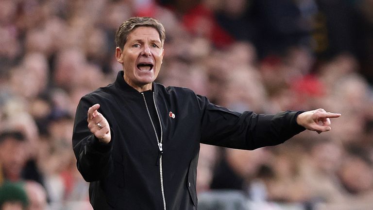 Oliver Glasner was livid  after the loss at Brentford