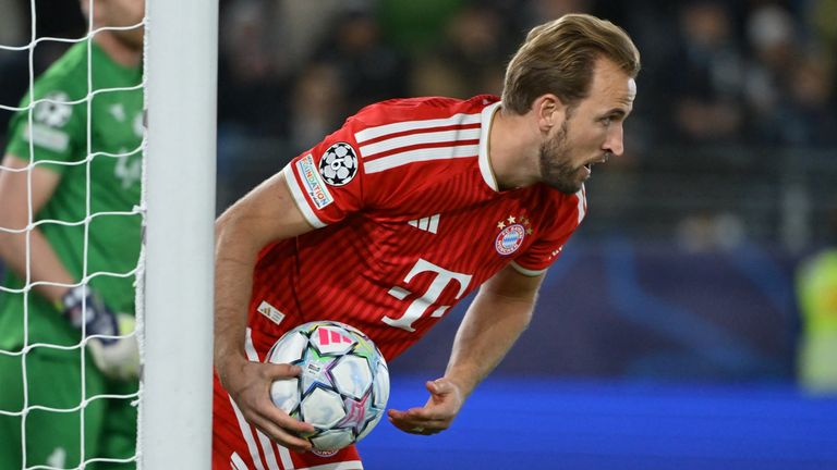 Harry Kane scored twice for Bayern against Viking in the Champions League
