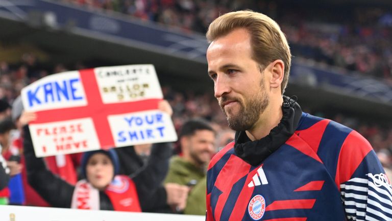 Harry Kane was a substitute for Bayern Munich against Magdeburg on his return from winning the Ballon d'Or