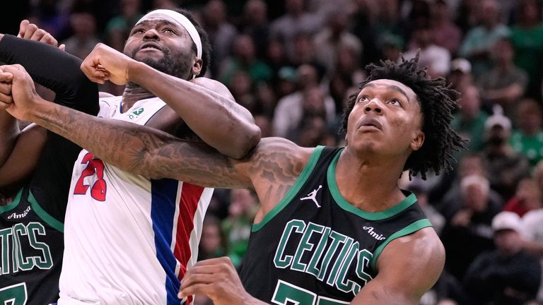 Williams contributed to the Celtics' impressive win over conference-topping Detroit last season