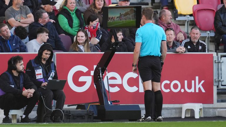 After going to the monitor, John Brooks deemed Yarmoliuk to have committed "a headbutting action"