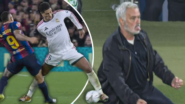 la liga knee slide jose mourinho