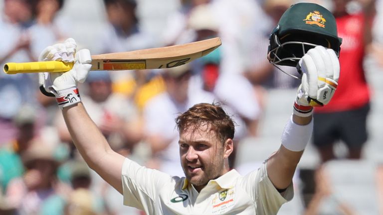 Inglis struck 11 fours and two sixes as he surged to 102 runs off 135 balls