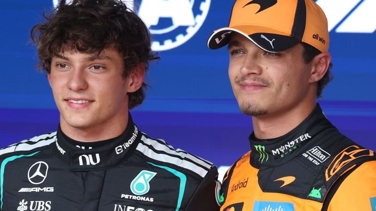 Kimi Antonelli and Lando Norris