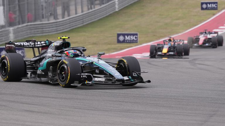 Kimi Antonelli leads the US GP