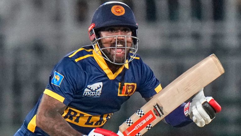 Sri Lanka's Kusal Mendis bats during a one-day international (Associated Press)
