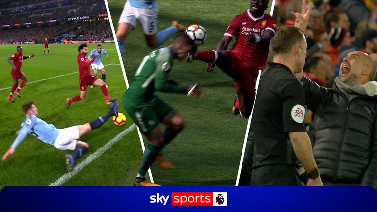 Ahead of Sunday's showdown, we look back at some of the most memorable Premier League moments between Liverpool and Manchester City.