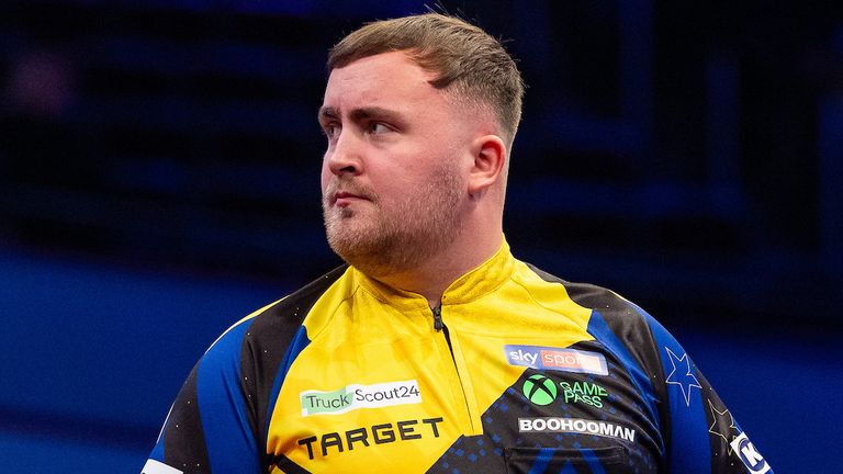 Luke Littler at the European Championship Darts (Pic: Sebastian Doppstadt/PDC) 