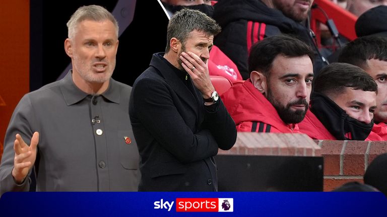 Jamie Carragher reacts to Man Utd's 3-0 defeat at home to Bournemouth, and blames all aspects on the club as pressure increases on Michael Carrick.