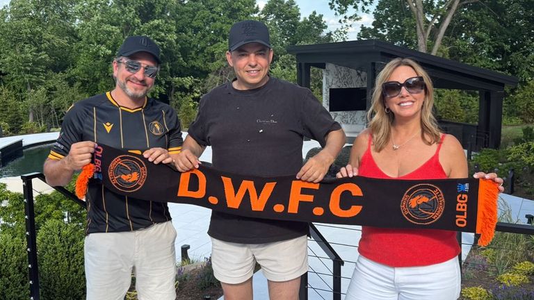 White (centre) with co-owners and growth investors Frank Villares and Debra Tucker