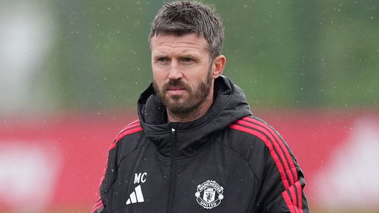 Michael Carrick during Manchester United training