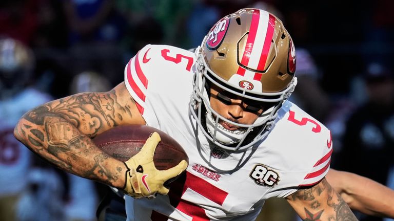 San Francisco 49ers wide receiver Mike Evans 