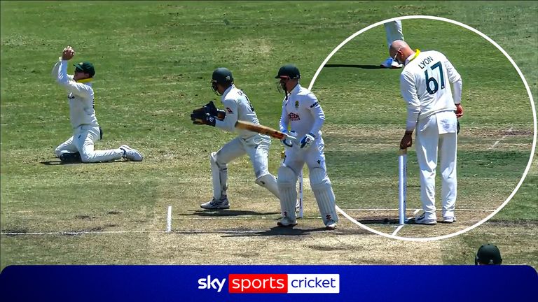 He did it again! Nathan Lyon's 'magic trick' gives Australia two quick wickets!