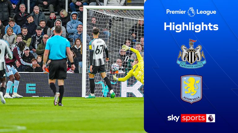 Highlights of the Premier League match between Newcastle and Villa.