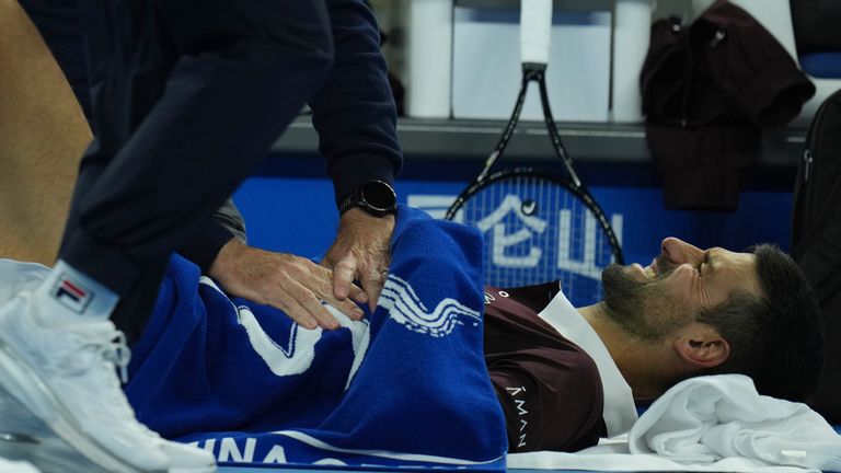 Djokovic struggled with fitness issues and required medical attention during his match against Bu 