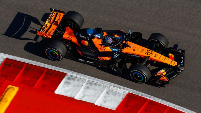 Austin, USA: F1 GP United States 81 PIASTRI Oscar (aus), McLaren F1 Team MCL40, action Photo by: Juergen Tap/picture-alliance/dpa/AP Images