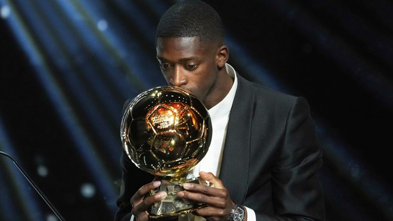 Paris Saint-Germain's Ousmane Dembele is the reigning Ballon d'Or winner