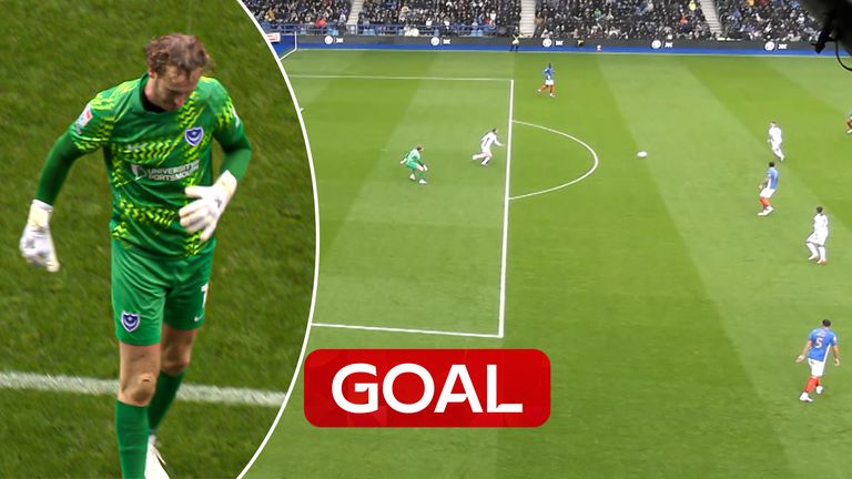 Portsmouth keeper howler