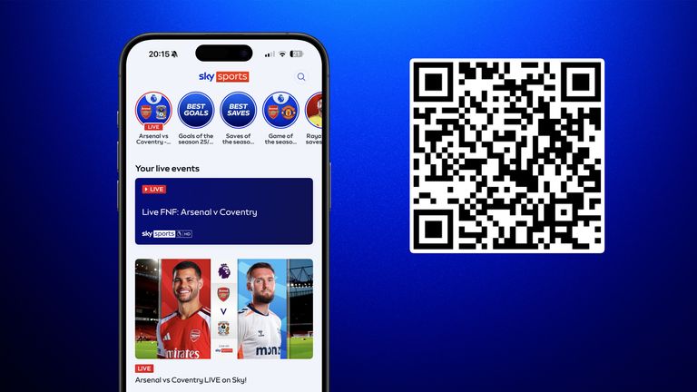 Sky Sports subscribers can stream Premier League football with the Sky Sports app