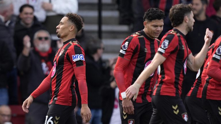Marcus Tavernier celebrates after giving Bournemouth an early lead against Sunderland