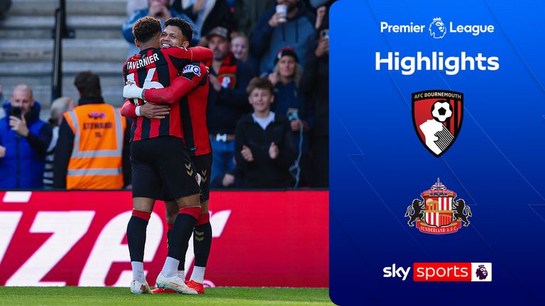 SKY SPORTS
PREMIER LEAGUE
BOURNEMOUTH
SUNDERLAND