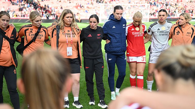 Renee Slegers still believes she can help improve Arsenal as she played down talk of her future