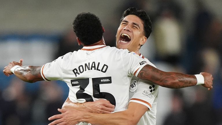 Ronald scored Swansea's winner at The Den