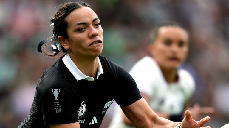 Stacey Waaka playing for New Zealand
