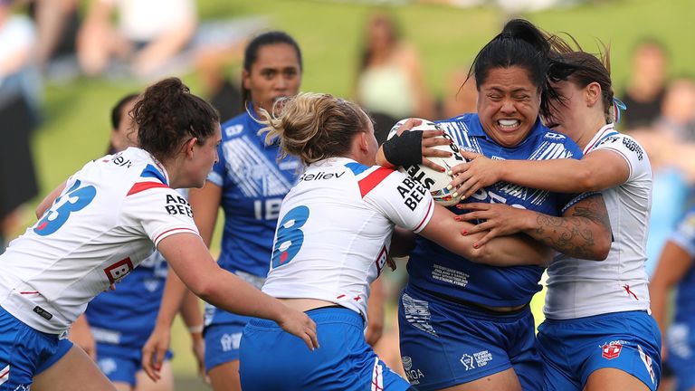England are out of the Women's Rugby League World Cup after defeat to Samoa