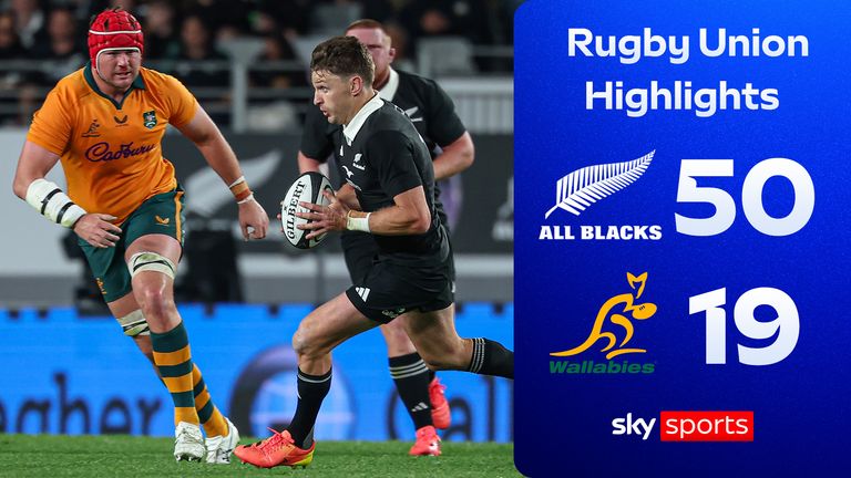 Highlights of the New Zealand vs Australia in the first Bledisloe Cup Test.