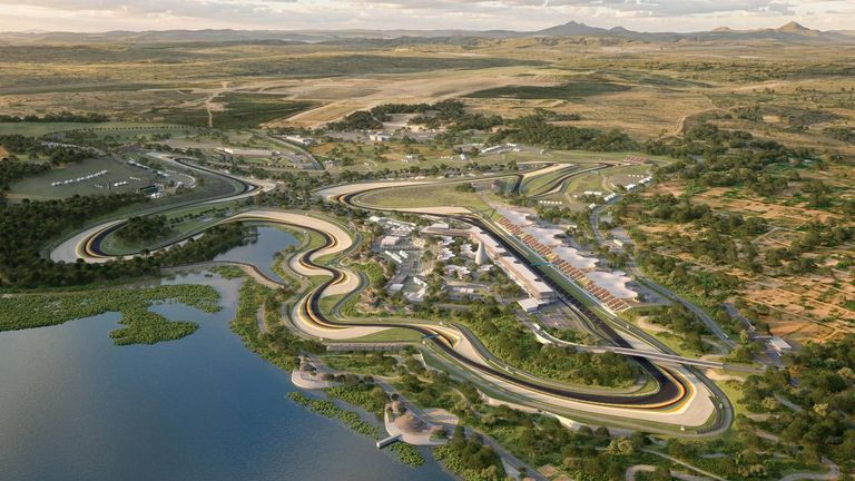 Formula 1 provided a digital render of how the track in Rwanda is expected to look