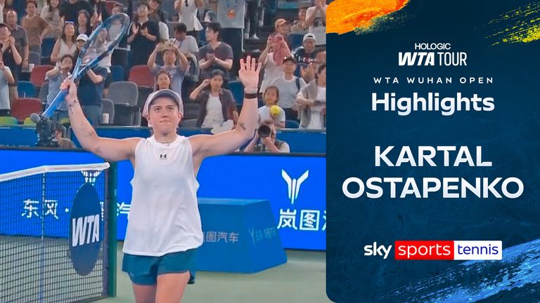 Kartal beats Ostapenko to  reach first ever WTA 1000 final