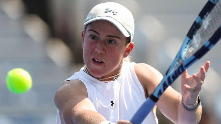 Great Britain's Sonay Kartal playing in the 2026 Wuhan Open (Getty Images)