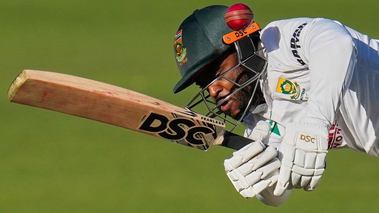 South Africa captain Temba Bavuma (AP Photo/Themba Hadebe)