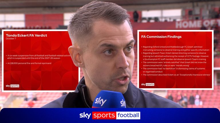 Tonder Eckert admits mistakes but ready to move on after FA verdict of last season's spy gate