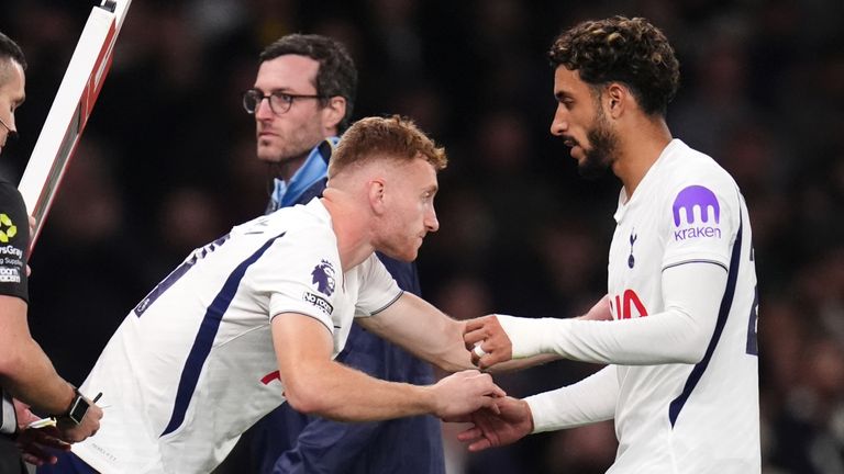 Dejan Kulusevski also made an emotional return to the pitch for Spurs late on