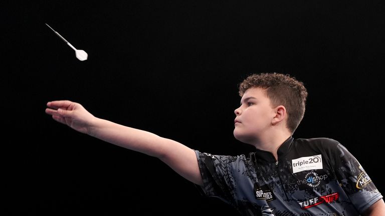 Jayden Walker beat Luke Humphries in an exhibition match when he was just 12 years old