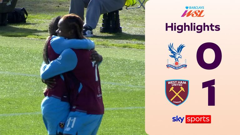 Highlights of the Women's Super League match between Crystal Palace and West Ham.