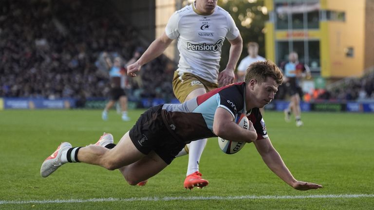 Will Porter crossed over in the second-half for Harlequins with a fantastic individual try 