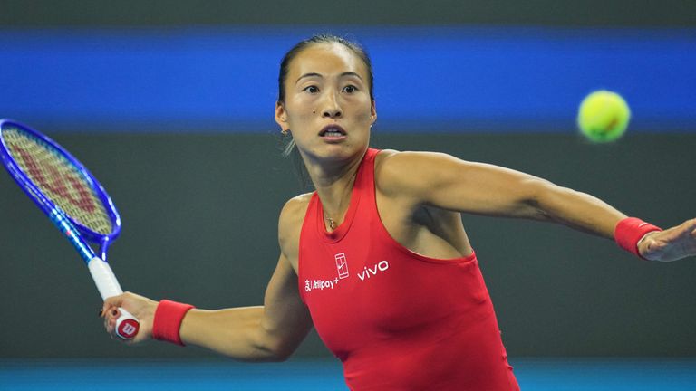 Zheng Qinwen, of China, 