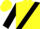 Silk - Yellow, Black Sash and Circled Emblem, Black Bars on Sleeves, Ye