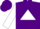 Silk - Purple, purple 'BB' on white triangle on back, purple bars on white sleeves