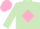 Silk - Light green, pink diamond, pink cap
