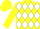 Silk - Yellow and white diamonds, yellow cap